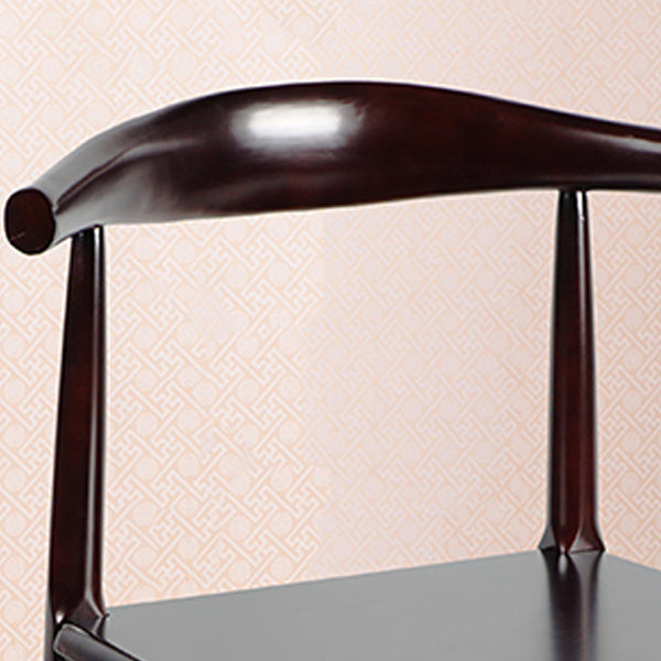 Matte Finish Dining Chair Modern Style Rubberwood Open Side Chair