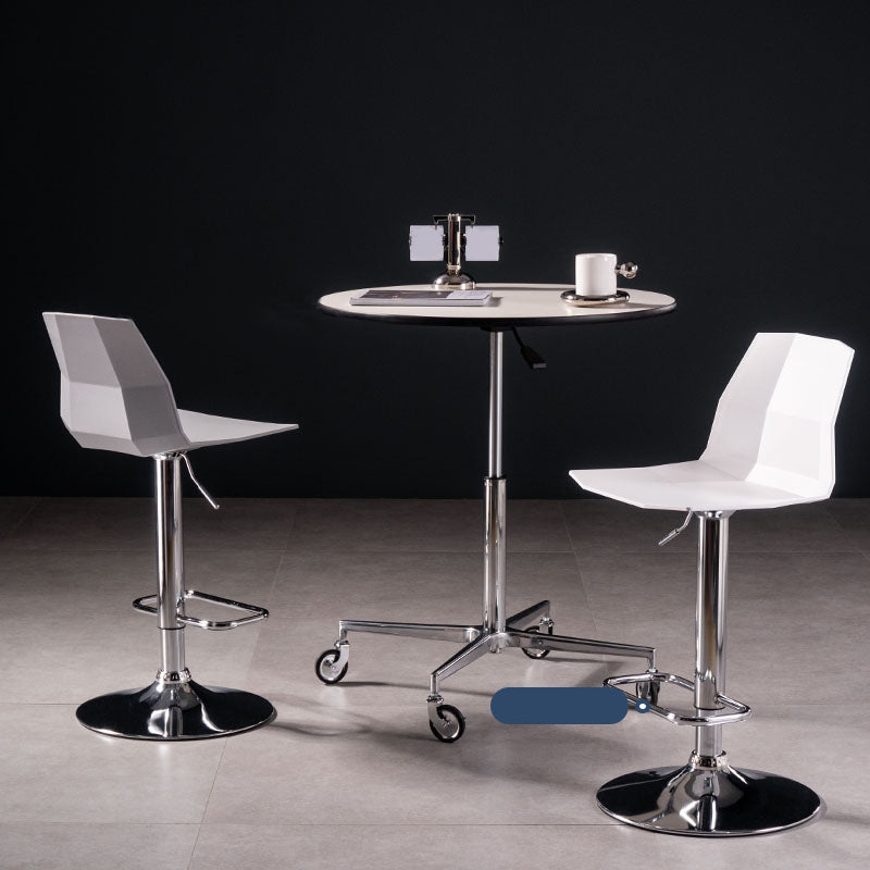 Modern Adjustable Dining Stool Plastic Footrest Counter Stool with Swivel