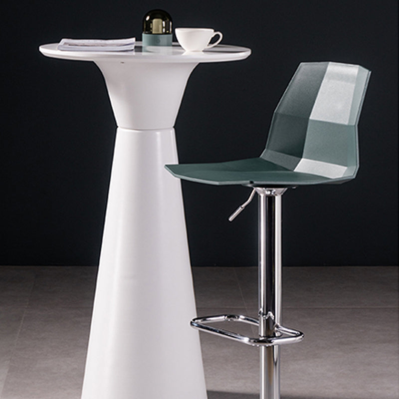 Modern Adjustable Dining Stool Plastic Footrest Counter Stool with Swivel