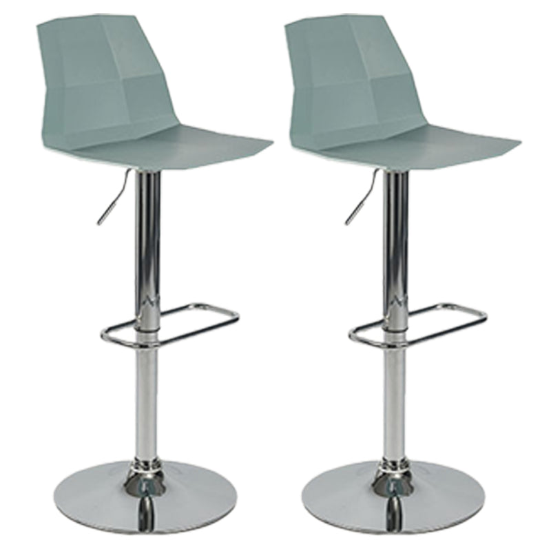 Modern Adjustable Dining Stool Plastic Footrest Counter Stool with Swivel