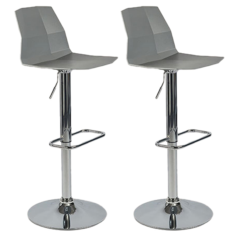 Modern Adjustable Dining Stool Plastic Footrest Counter Stool with Swivel