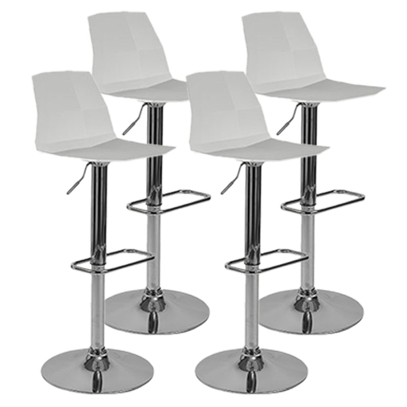 Modern Adjustable Dining Stool Plastic Footrest Counter Stool with Swivel