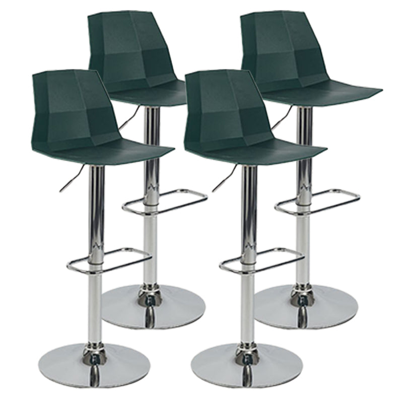 Modern Adjustable Dining Stool Plastic Footrest Counter Stool with Swivel