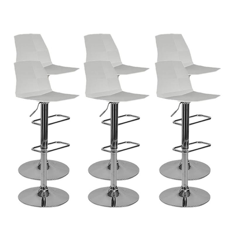 Modern Adjustable Dining Stool Plastic Footrest Counter Stool with Swivel