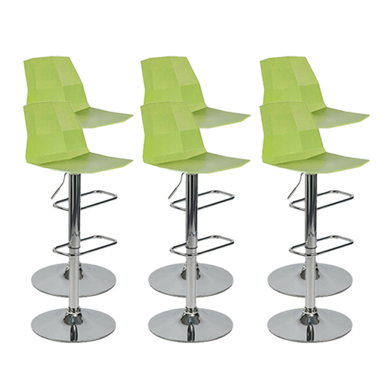 Modern Adjustable Dining Stool Plastic Footrest Counter Stool with Swivel