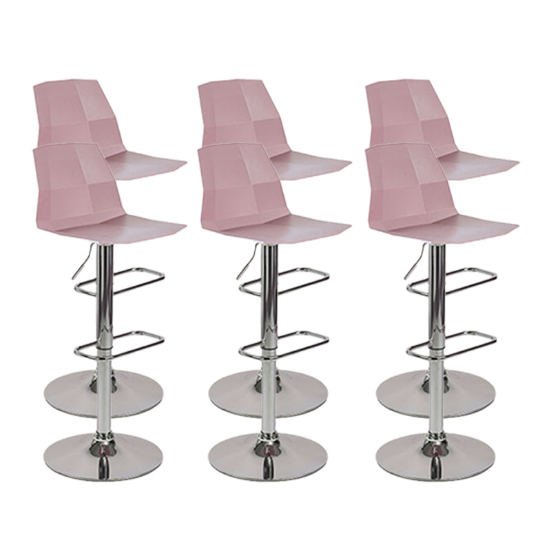 Modern Adjustable Dining Stool Plastic Footrest Counter Stool with Swivel