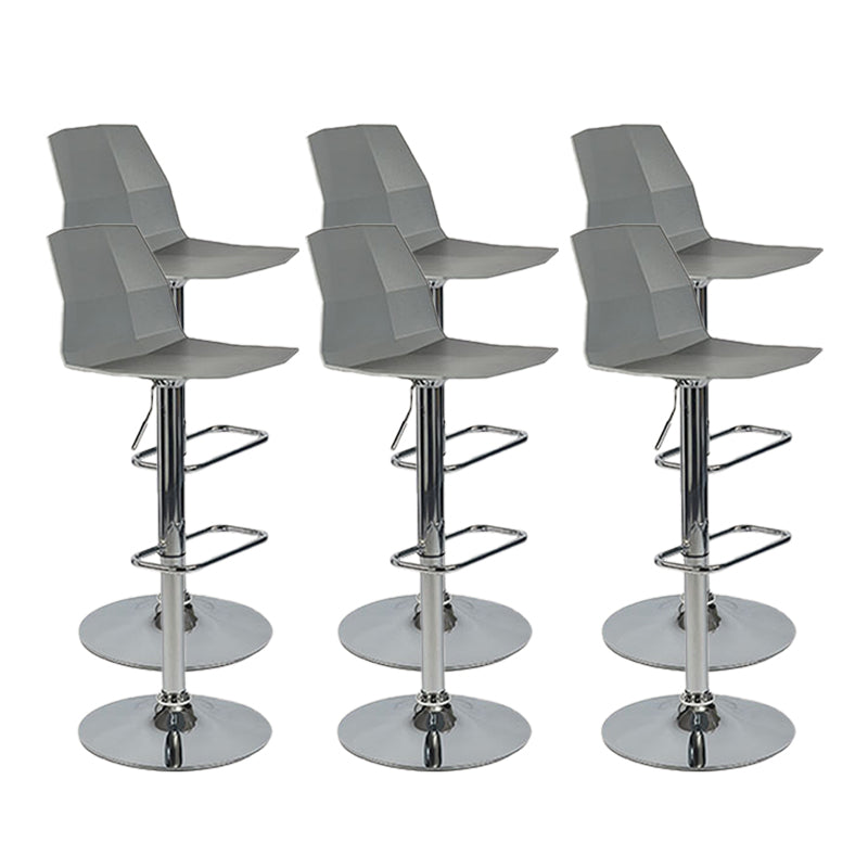 Modern Adjustable Dining Stool Plastic Footrest Counter Stool with Swivel