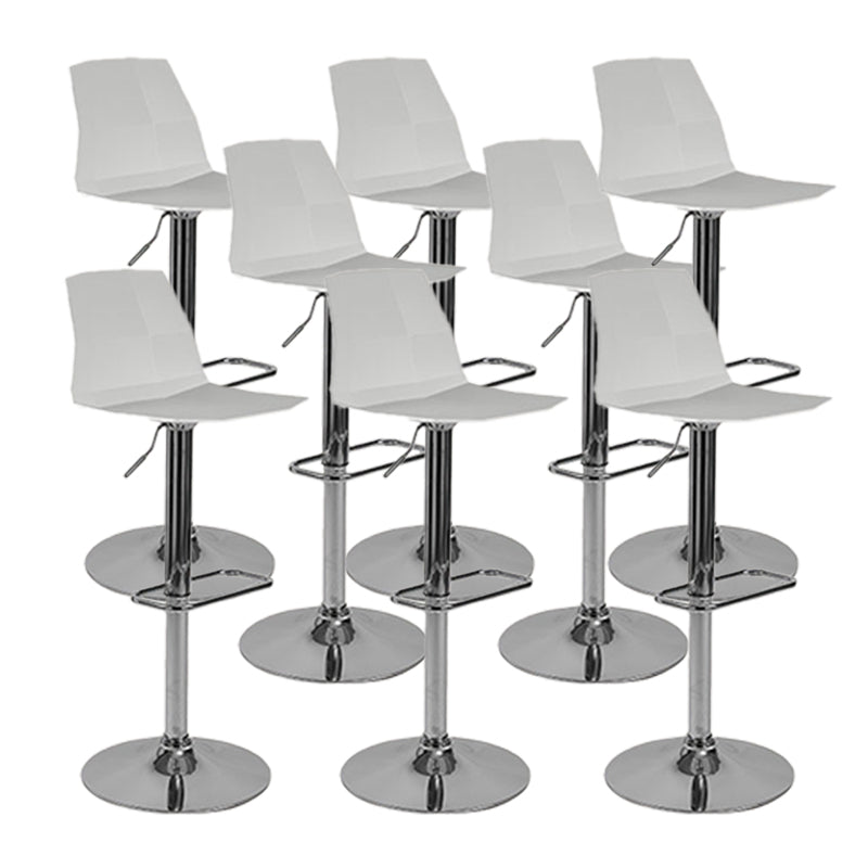 Modern Adjustable Dining Stool Plastic Footrest Counter Stool with Swivel