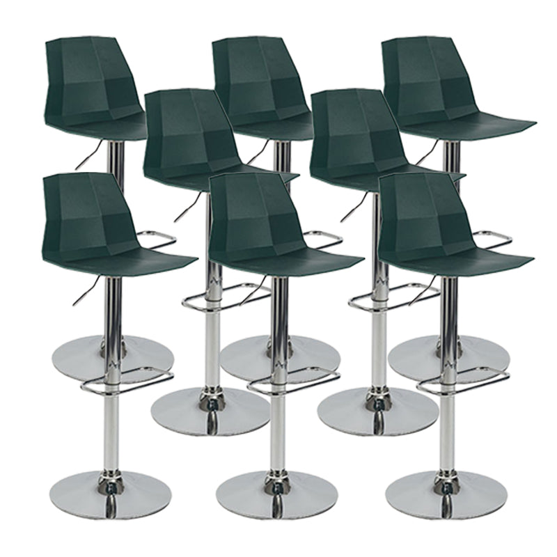 Modern Adjustable Dining Stool Plastic Footrest Counter Stool with Swivel