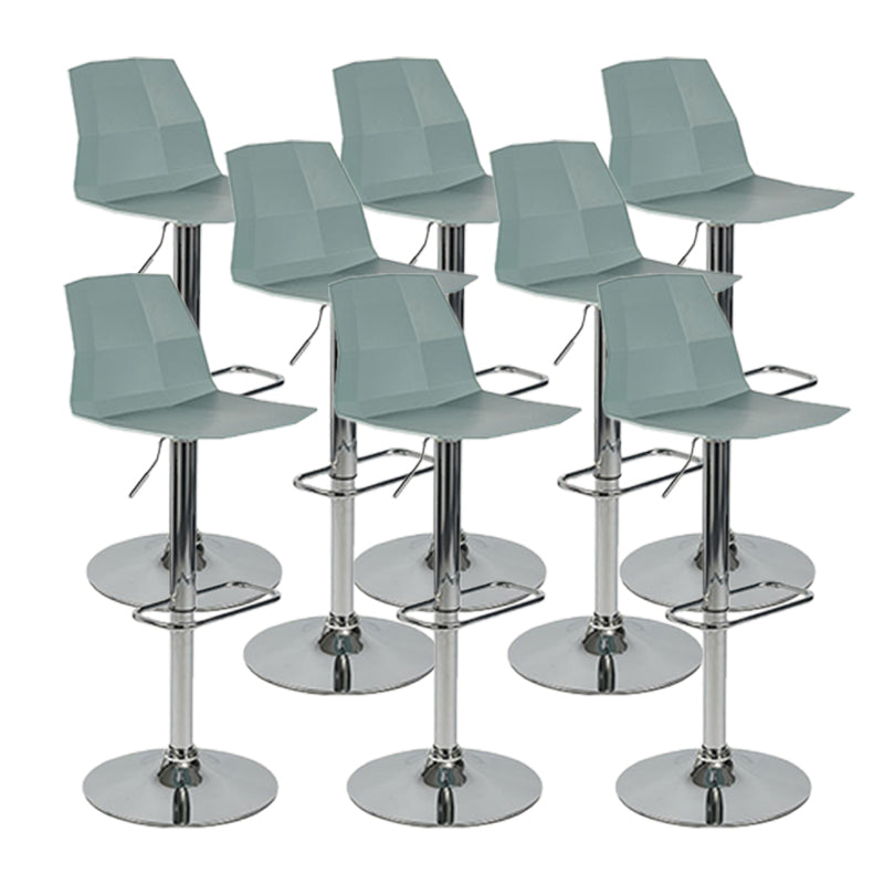 Modern Adjustable Dining Stool Plastic Footrest Counter Stool with Swivel