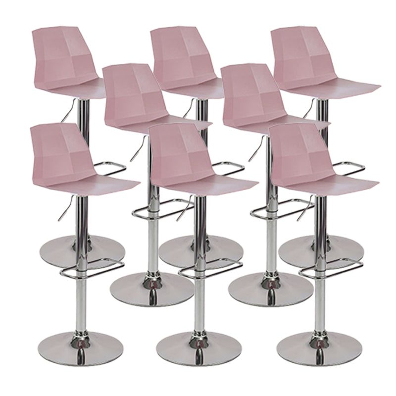 Modern Adjustable Dining Stool Plastic Footrest Counter Stool with Swivel