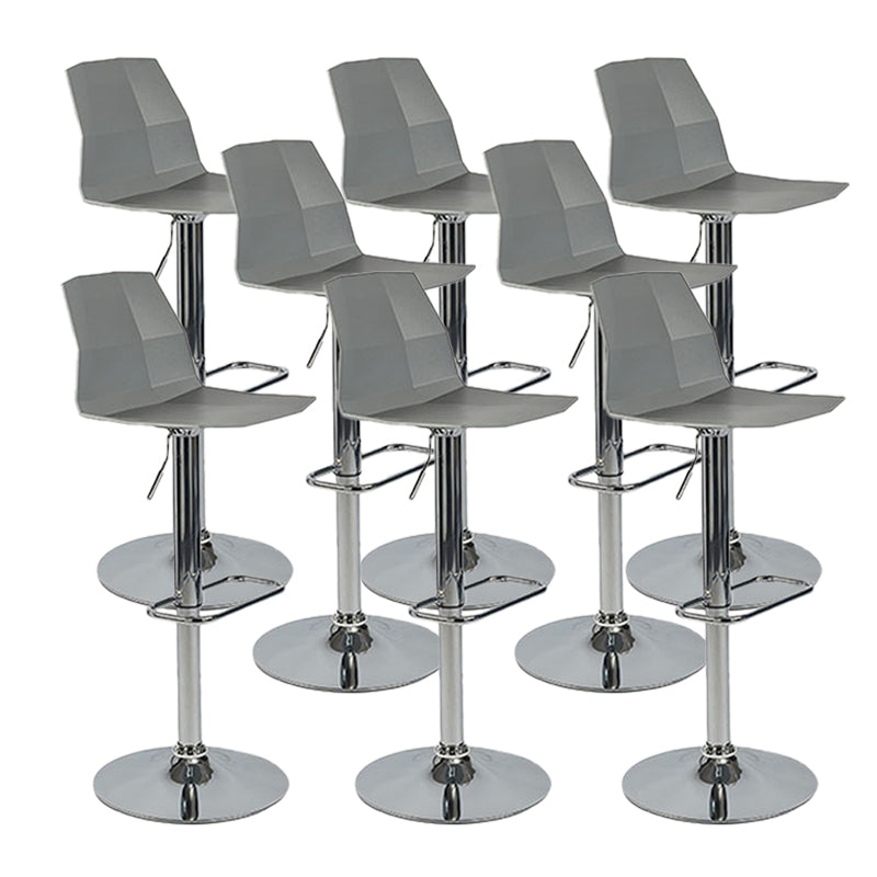 Modern Adjustable Dining Stool Plastic Footrest Counter Stool with Swivel