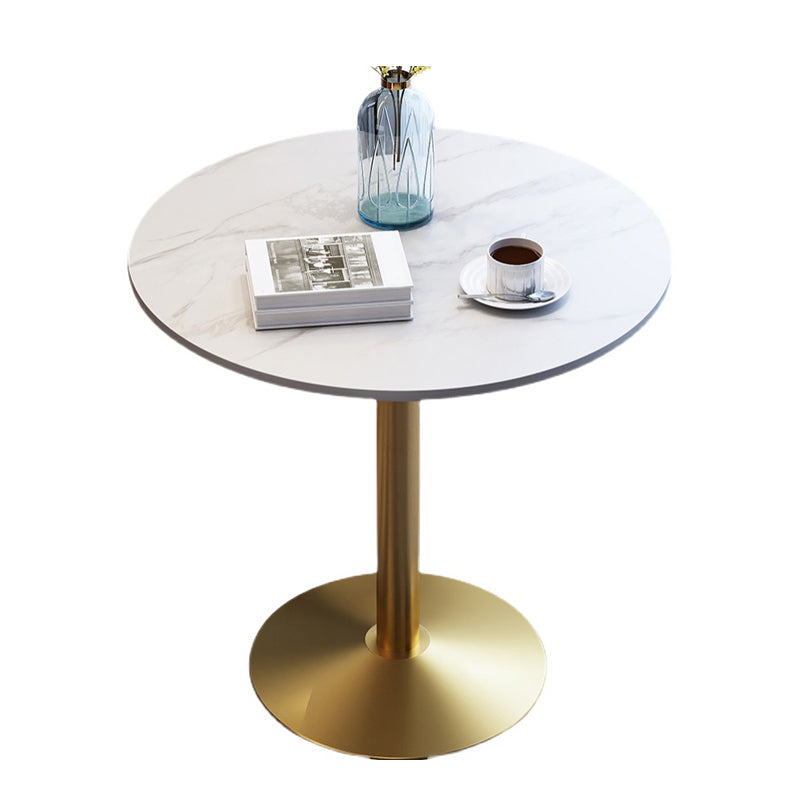Modern Style Tulip Dining Table Sintered Stone Round Table for Dining Room