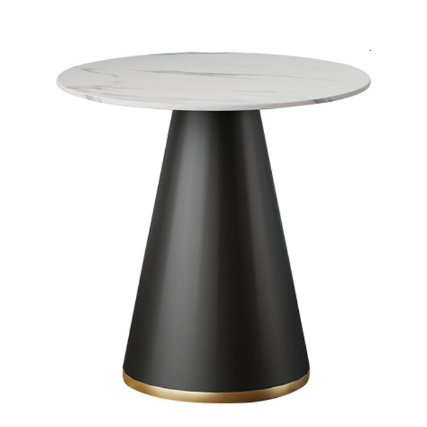 Modern Style Dining Table Sintered Stone Table with Metal Base