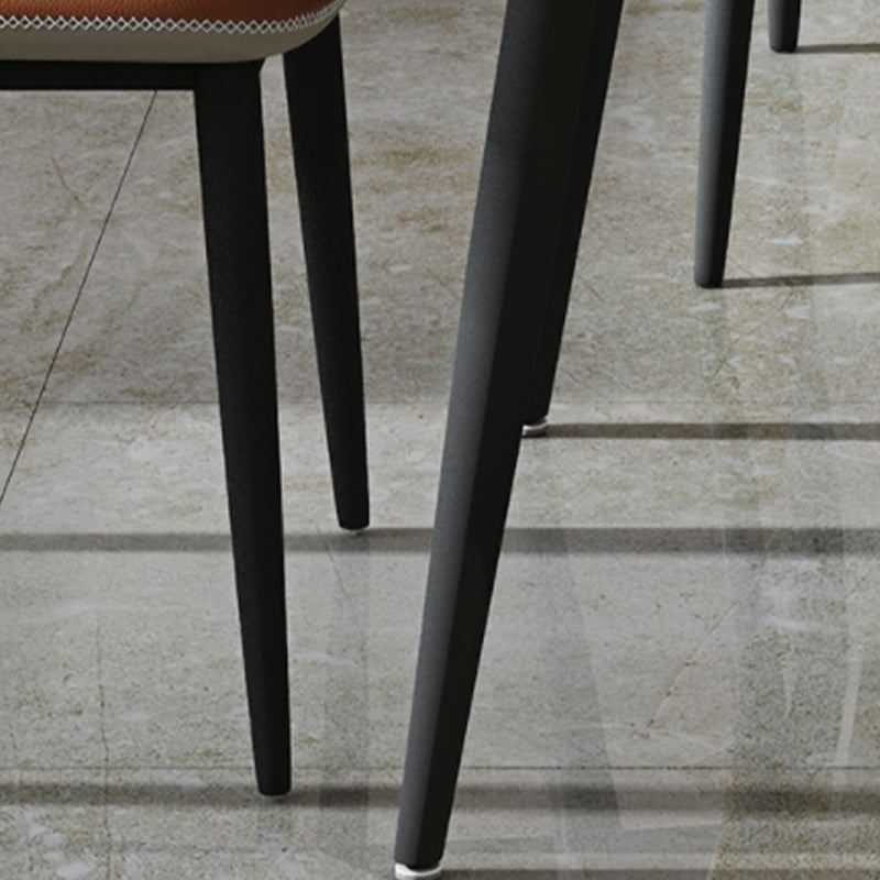 White Stone Dining Site Table Modern Round 4 Legs Dining Table