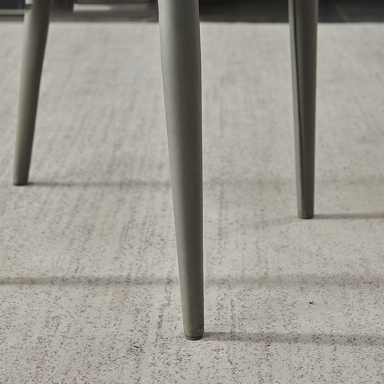 Parsons Matte Finish Dining Chair Designer Style Leather Meeting Room Side Chair