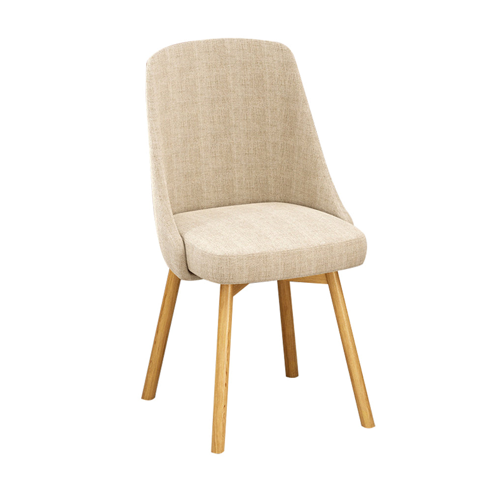 Solid Back Chair Industrial Wood Dining Kitchen Room Side Chair