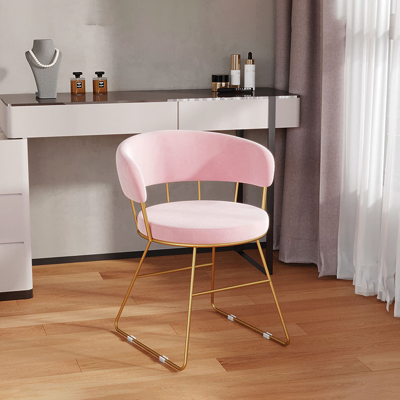 Upholstered Side Chairs Scandinavian Style Open Back Dining Side Chair