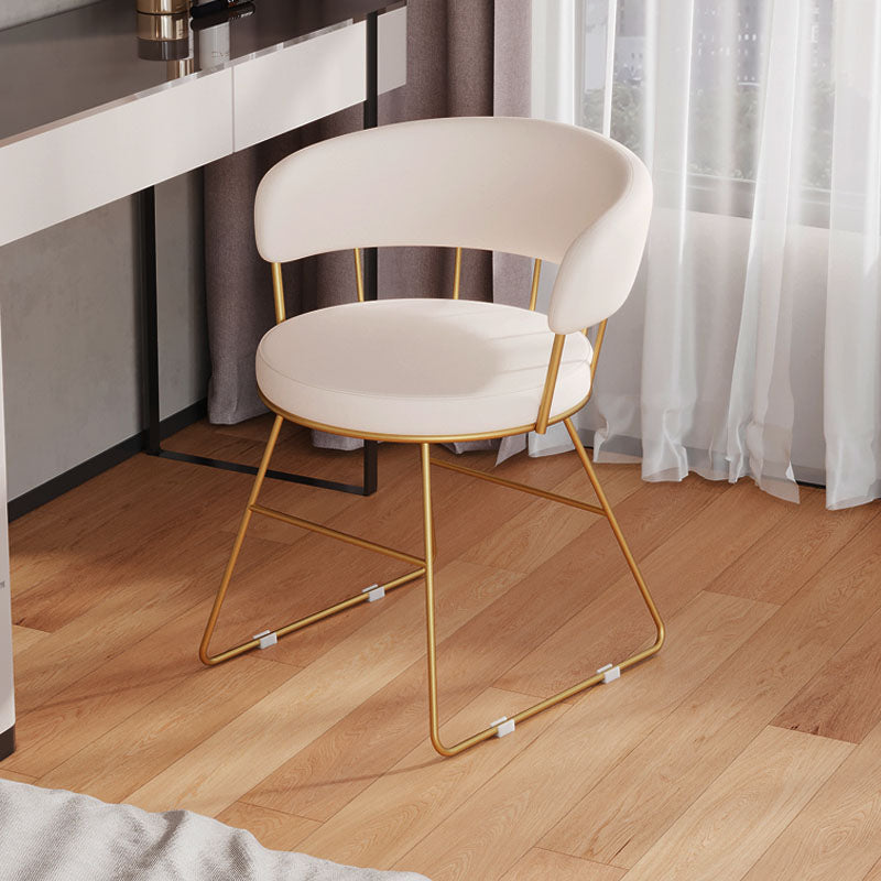 Upholstered Side Chairs Scandinavian Style Open Back Dining Side Chair