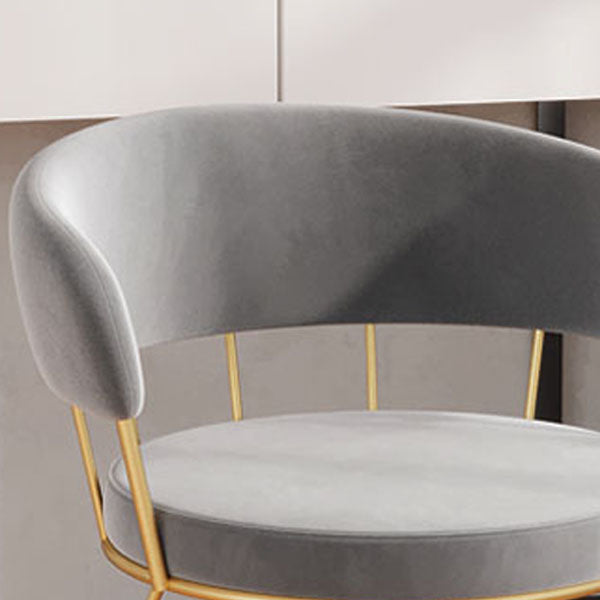 Upholstered Side Chairs Scandinavian Style Open Back Dining Side Chair