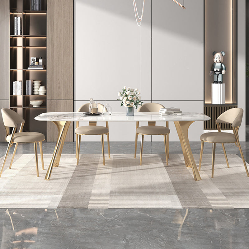 Glam Sintered Stone Dining Set 1/4/5/6/7 Pieces Dining Set for Dining Areas