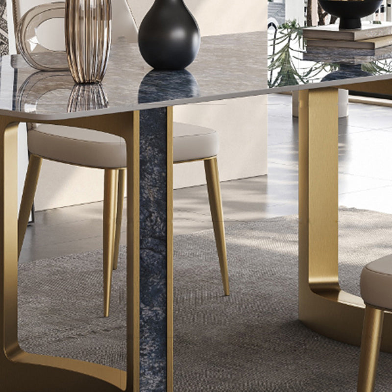 Glam Style Sintered Stone Dining Set Rectangle 1/2/3/5/7 Pieces Dining Set