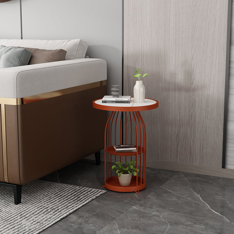 Round End Table Modern Minimalist Side End Table for Living Room