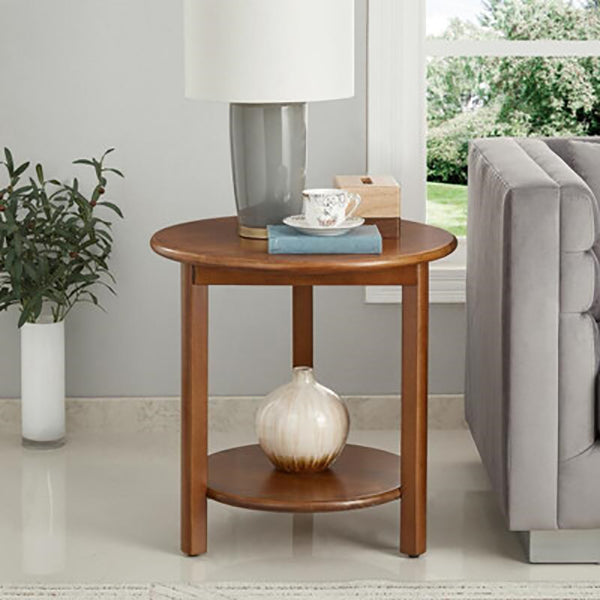 Solid Wood 3 Legs End Table Nordic Minimalist Round Side End Table