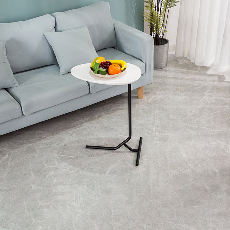 Wood Pedestal Side Table Modern Minimalist End Table for Living Room