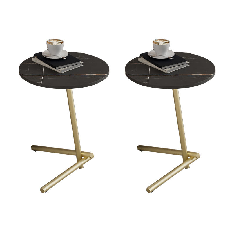 Minimalist Pedestal End Table Modernist Round Side End Table