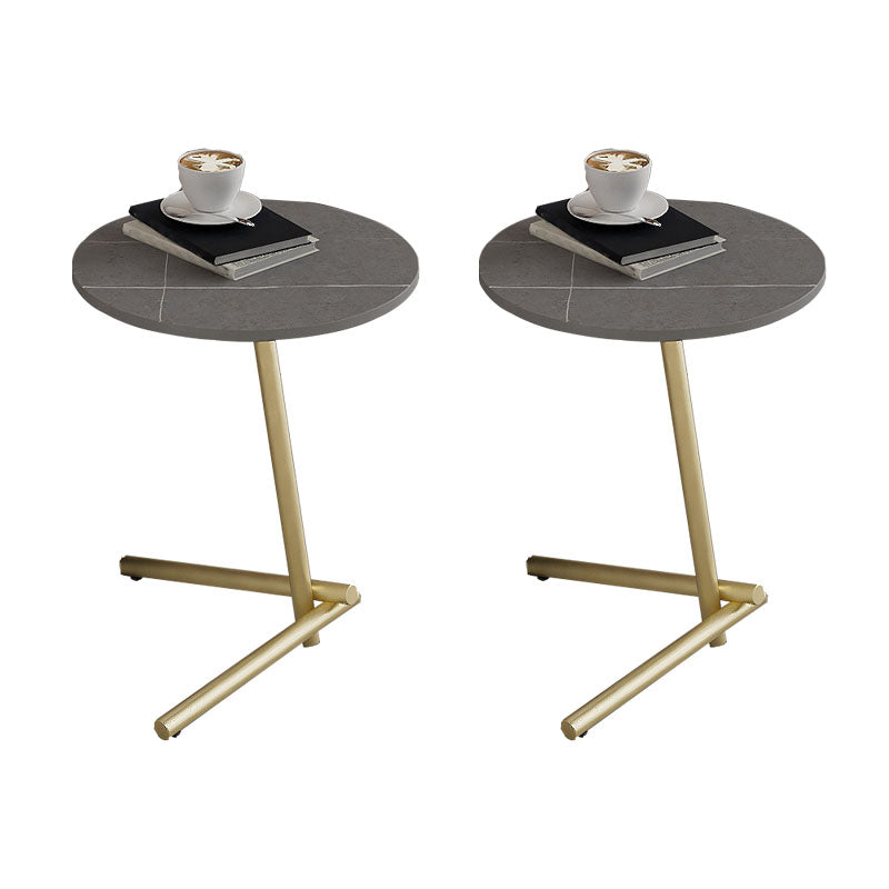 Minimalist Pedestal End Table Modernist Round Side End Table