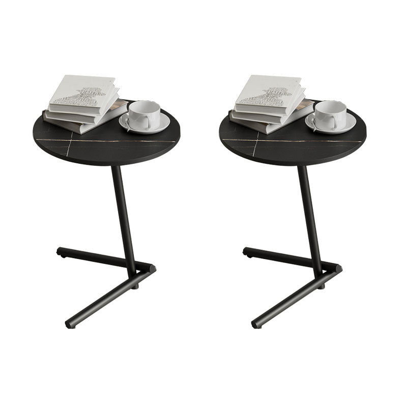 Minimalist Pedestal End Table Modernist Round Side End Table