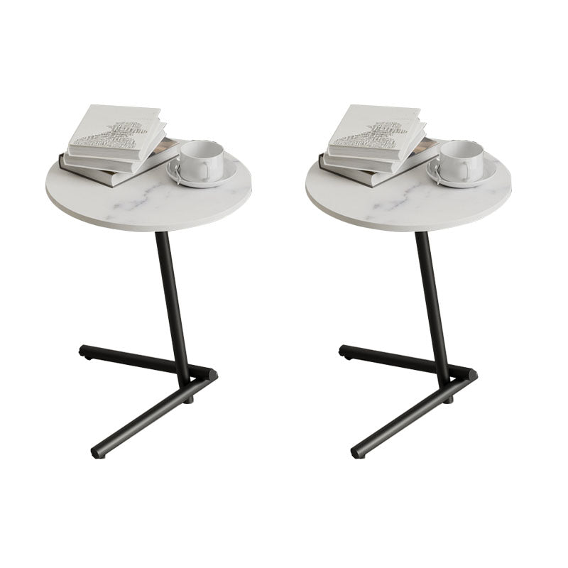 Minimalist Pedestal End Table Modernist Round Side End Table