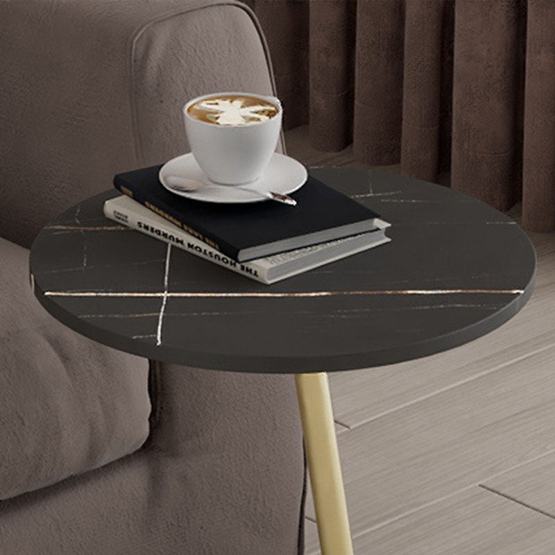 Minimalist Pedestal End Table Modernist Round Side End Table