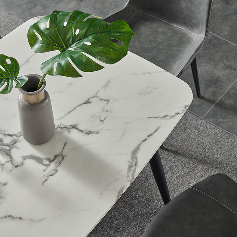 Indoor Rectangle 1/4/5/7 Pieces Dinette Set Stone Legs Dining Table Set