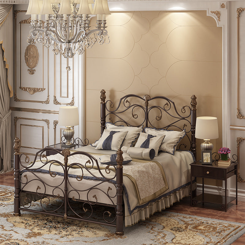 Industrial Standard Bed Metal Bed with Headboard and Footboard