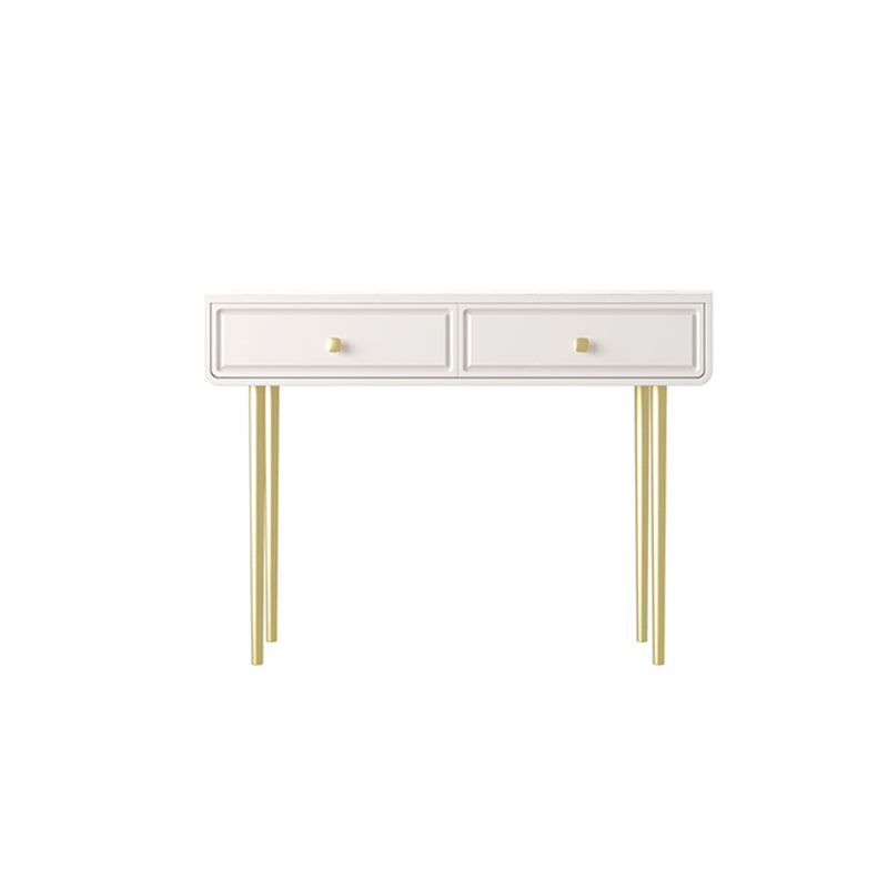 30.7" High 4 Drawers Makeup Vanity Desk Wood and Metal Vanity