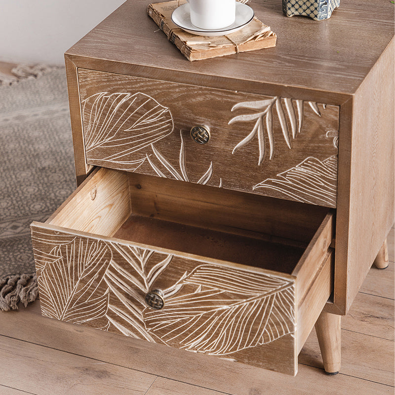 Brown Chest with Drawers , Distressed Wood Rectangle Cabinet