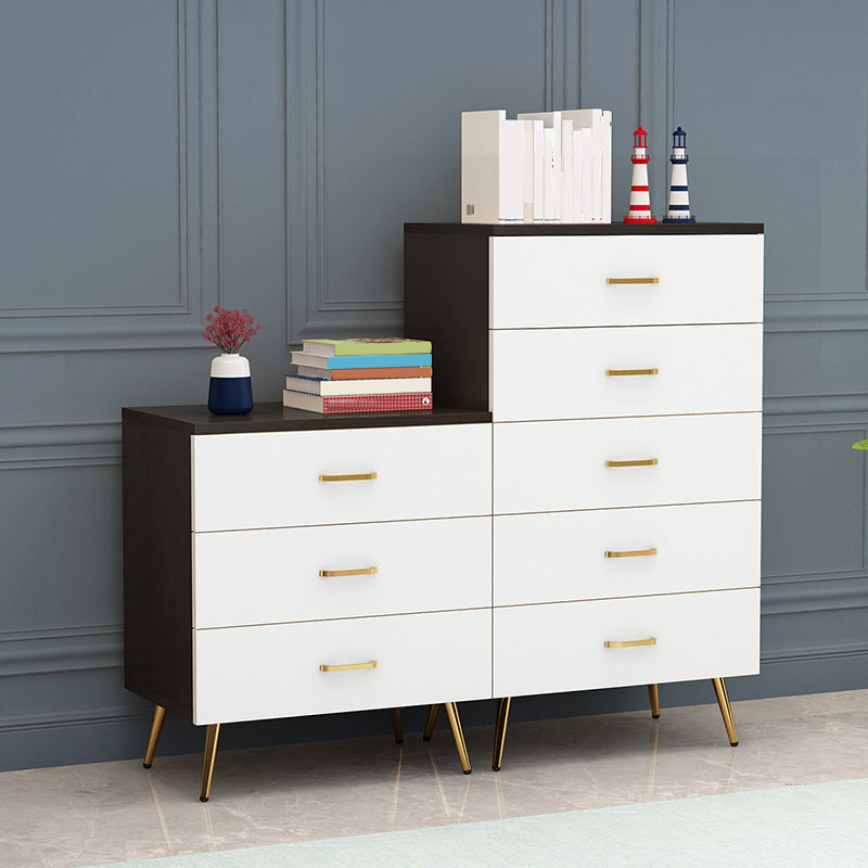 15.75" Wide Wood Accent Chest with Soft Close Drawers Scratch Resistant Chest