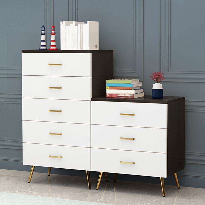 15.75" Wide Wood Accent Chest with Soft Close Drawers Scratch Resistant Chest