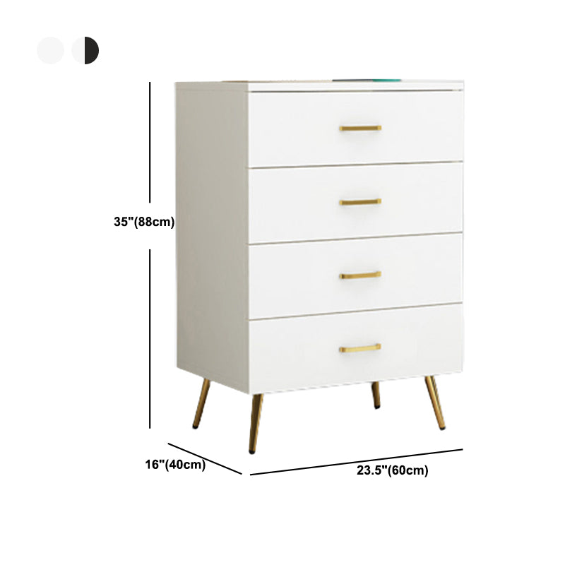 15.75" Wide Wood Accent Chest with Soft Close Drawers Scratch Resistant Chest