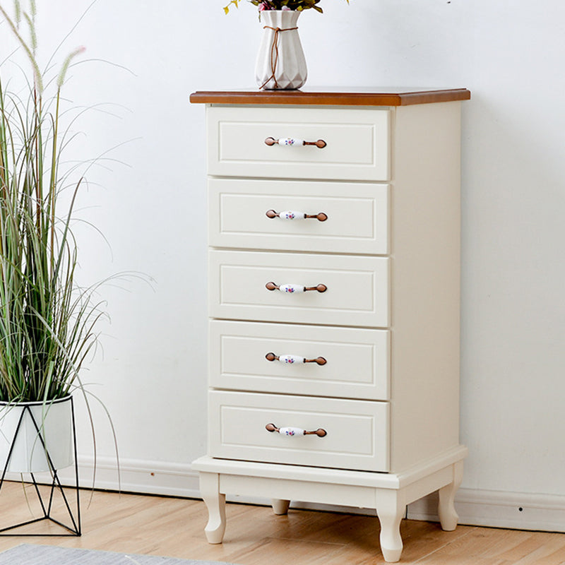15.74" Wide Accent Chest with Drawers Solid Wood Chest with Cabriole Legs