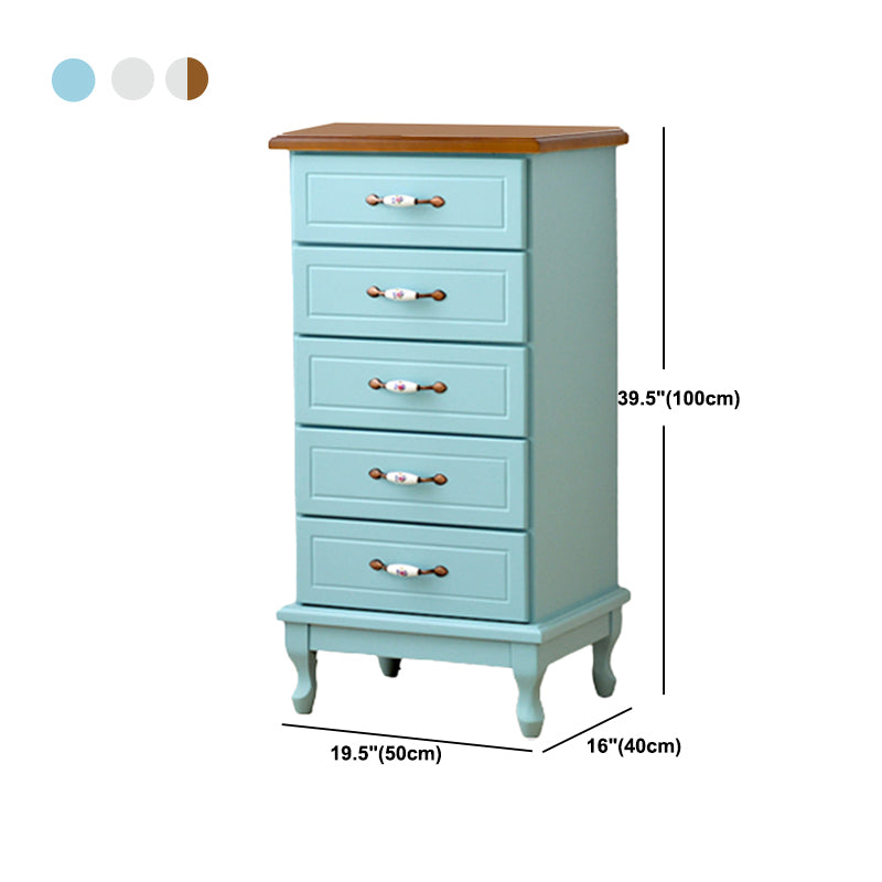 15.74" Wide Accent Chest with Drawers Solid Wood Chest with Cabriole Legs