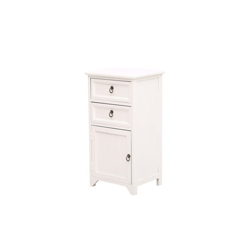 Industrial Bracket  Legs Accent Cabinet with Door and Drawers Storage Cabinet