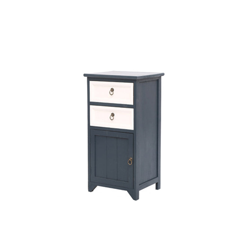 Industrial Bracket  Legs Accent Cabinet with Door and Drawers Storage Cabinet