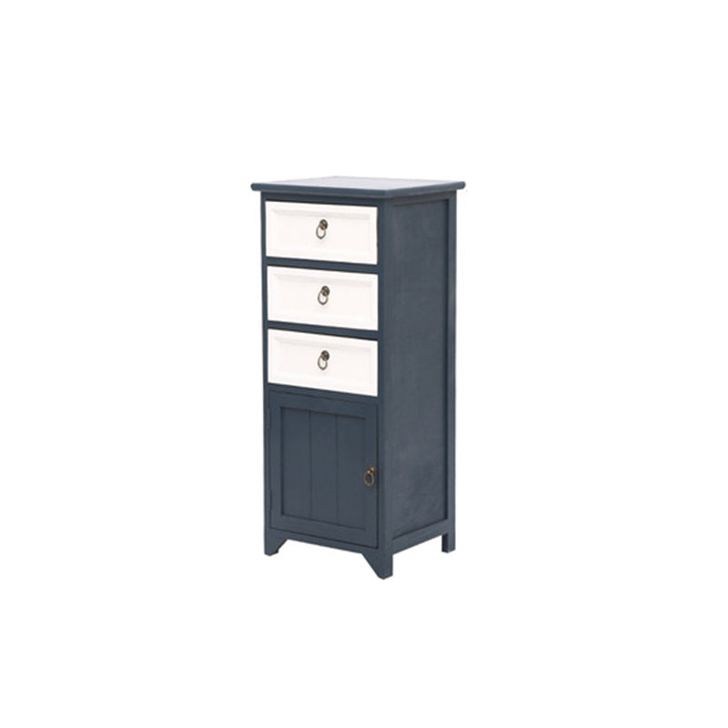 Industrial Bracket  Legs Accent Cabinet with Door and Drawers Storage Cabinet
