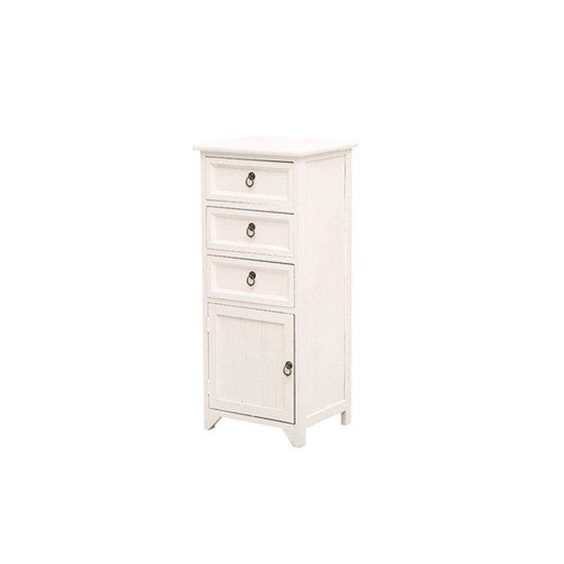 Industrial Bracket  Legs Accent Cabinet with Door and Drawers Storage Cabinet