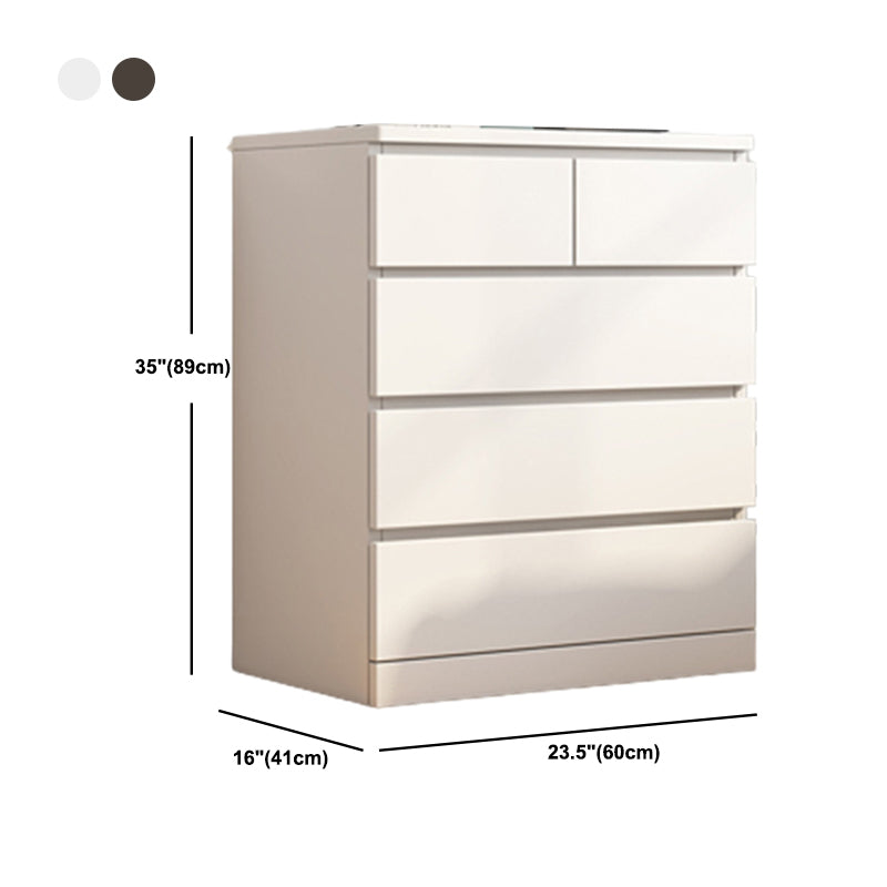 16.14" Wide Modern Wood Accent Chest Rectangle Chest with Drawers