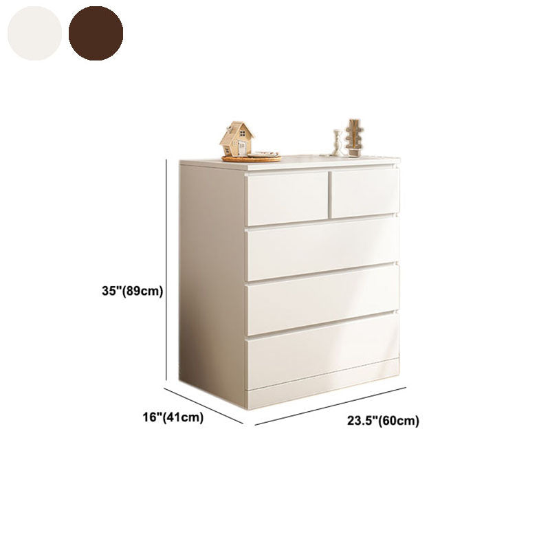 Contemporary Wooden Storage Chest Dresser Vertical Storage Chest