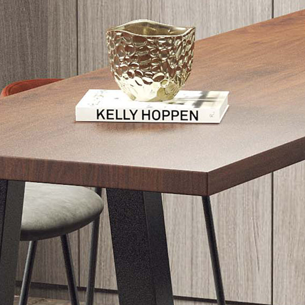 Industrial Black Metal Frame Bistro Table Brown Pine Wood Top Bar Table